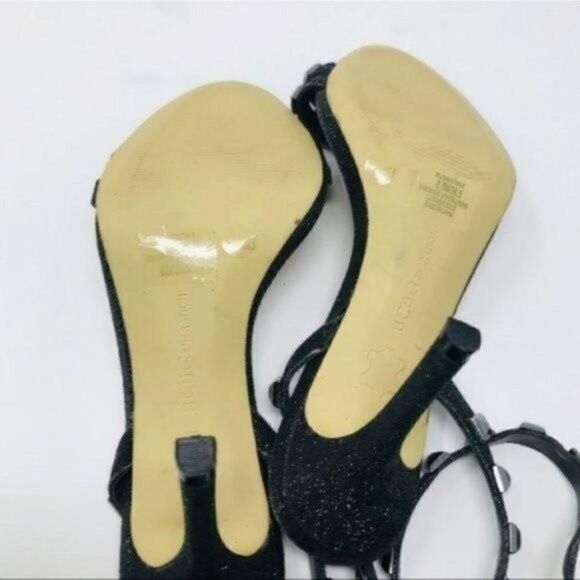 BCBGeneration black studded sparkle heels ankle strap 6.5M BoxG - Picture 4 of 4